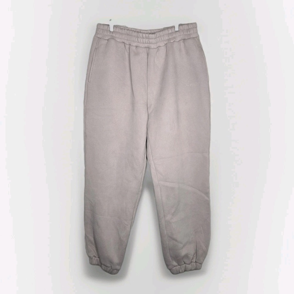Comfrt Signature Sweatpants XL Beige Tan Taupe Fleece Comfort Athleisure